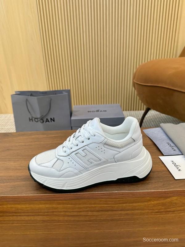 Hogan H-STRIPES Series Couple Thick Sole Dad Shoes Leisure Sneakers - LY00370/LY00380