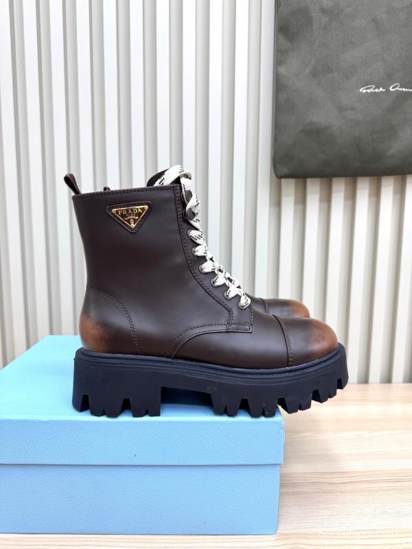 Prada 2025 SS Platform Martin Boots - LY0350
