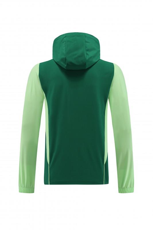 2025 Adidas Green Half Zipper Jacket+Long Pants S-2XL