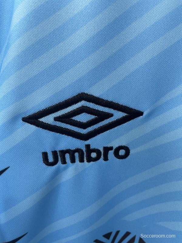 2025 Fiji 7s Sky Blue with Ocean Wave Pattern Jersey