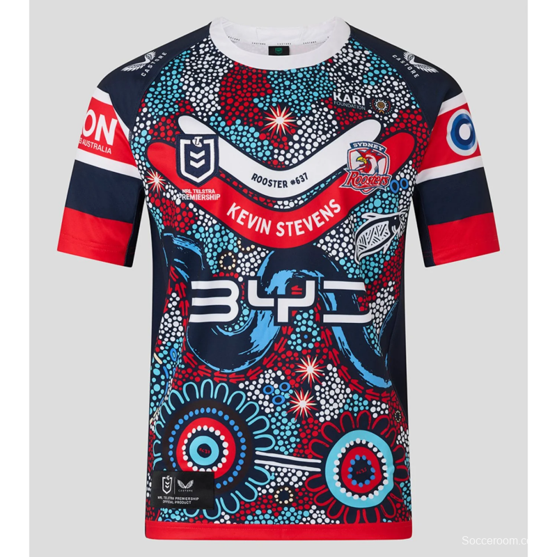 25/26 Sydney Roosters Navy with Indigenous Art Jersey