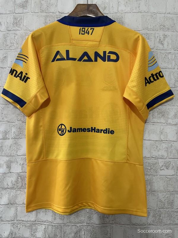 25/26 Parramatta Eels Gold with Navy Stripes Jersey