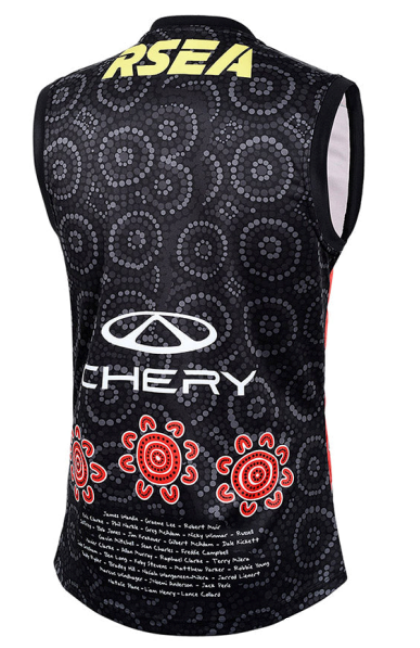 25/26 St Kilda Saints White with Indigenous Art Design Jersey