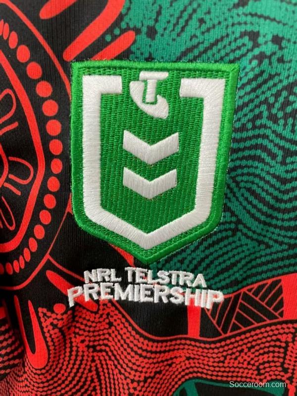 25/26 South Sydney Rabbitohs Green and Red with Indigenous Art Jersey