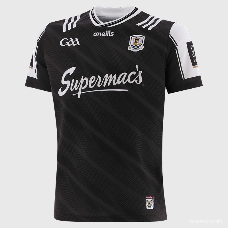 25/26 Galway GAA Black with Diagonal Stripes Jersey
