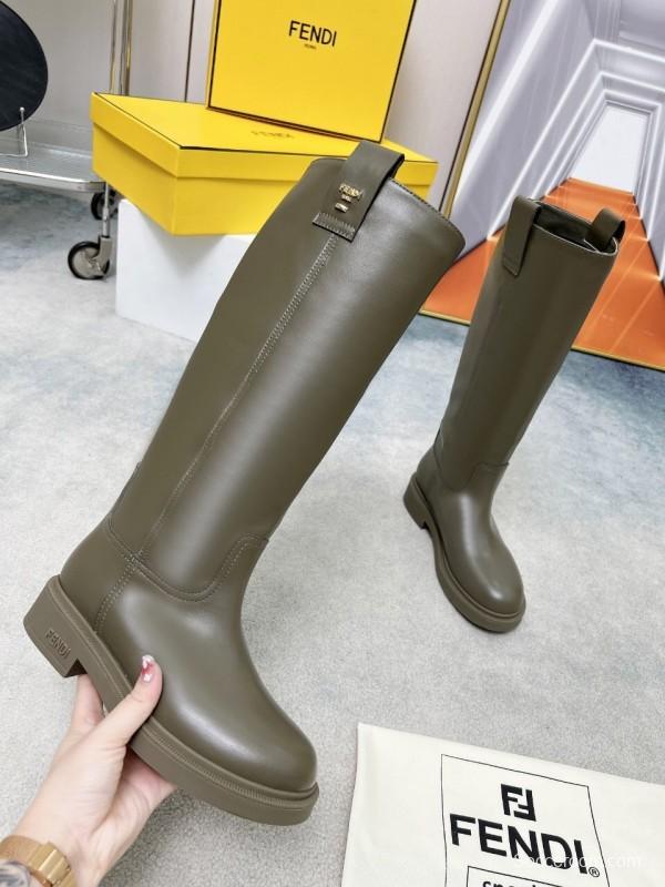 FENDI 2025/SS Fall/Winter Monogram Platform High-Top Boots - LY00480