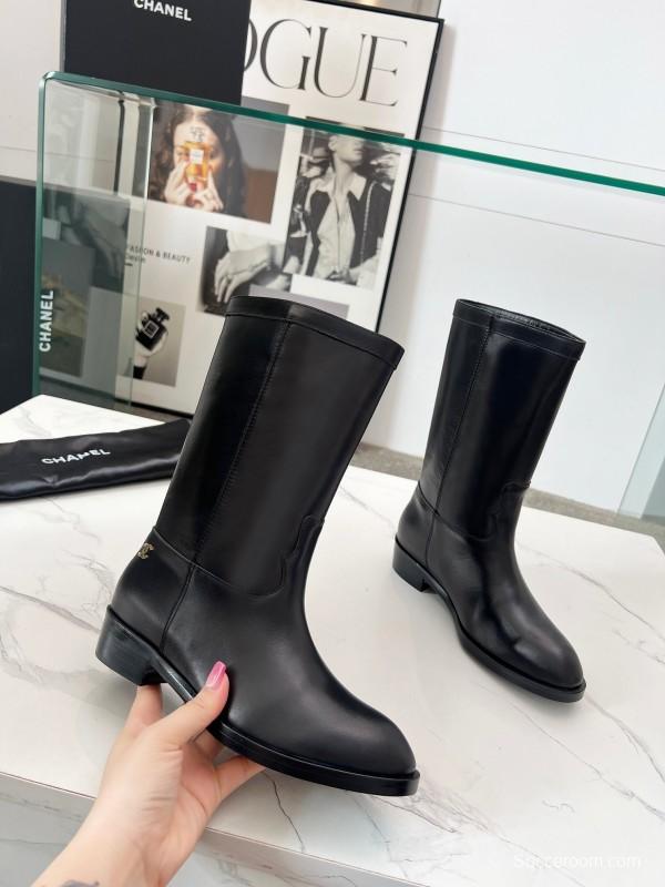 Adidas 2025 SS Western Suede Patchwork Slip-On Riding Boots - LY00350