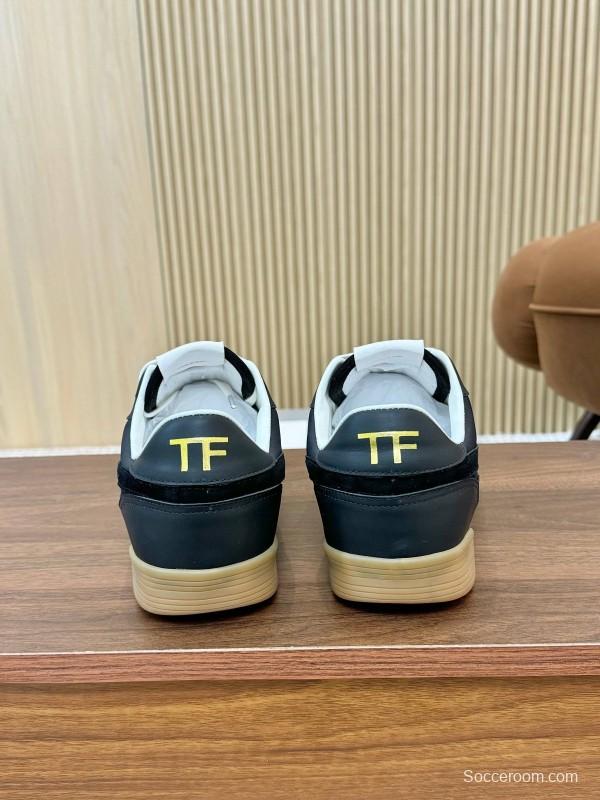 TOM FORD 2025 SS Casual Shoes with Classic Color Blocking and Imported Leather Insole - AS00350