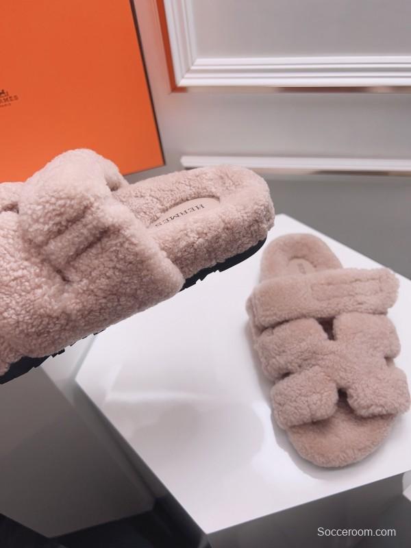 H Erijus Shoes 2025/SS Teddy Wool Slippers - LY00270