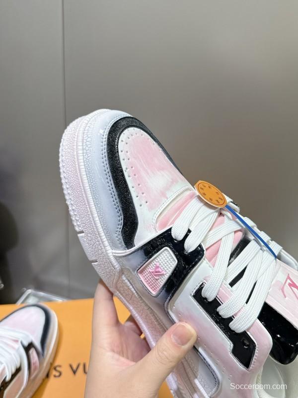 Louis Vuitton Trainer Basketball Series Cracked Ice Glue Process Sneakers - LY00490