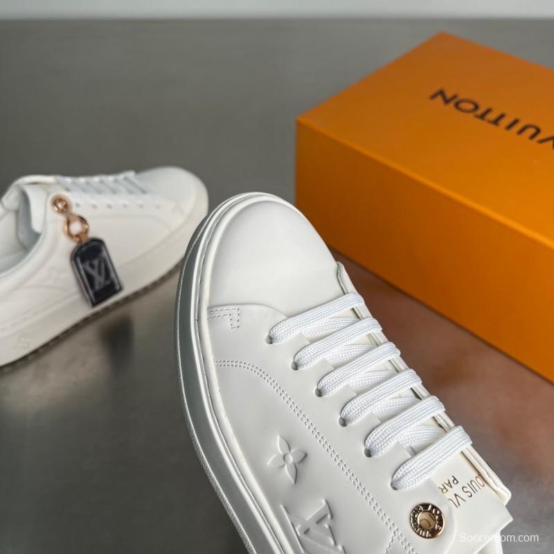 Louis Vuitton Takashi Murakami Time Out Cherry Blossom Flat Low-Top Sneakers - YC