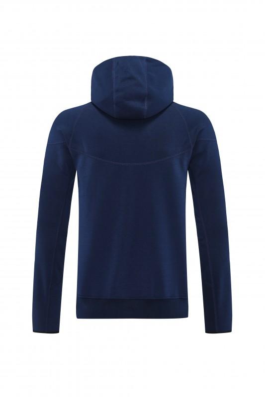 25/26 Barcelona 01 Royal Blue Hoodie Full Zipper Jacket+Long Pants