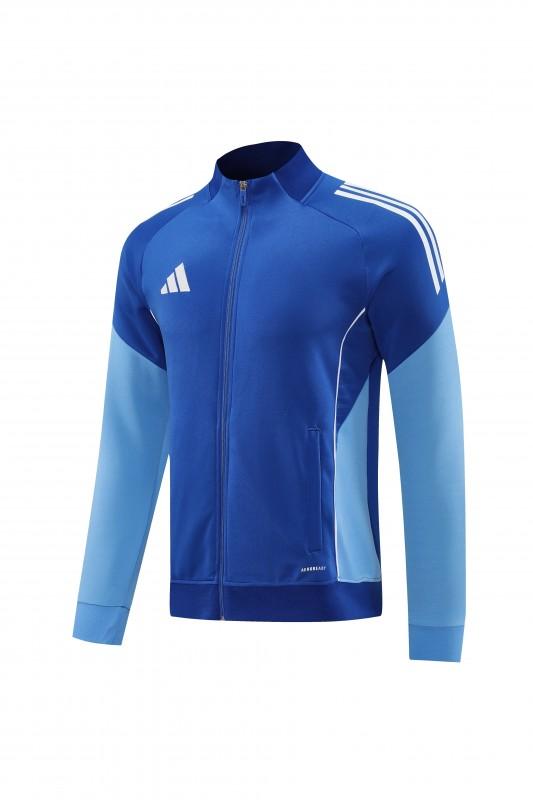 2025 Adidas Colorful Blue Full Zipper Jacket+Long Pants