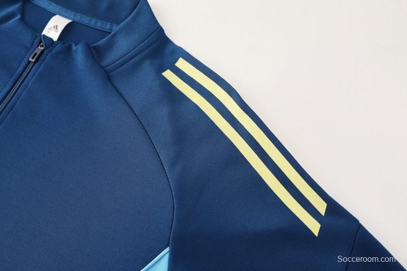 25/26  Adidas Navy Blue Full zipper Jacket Tracksuit+ long pants