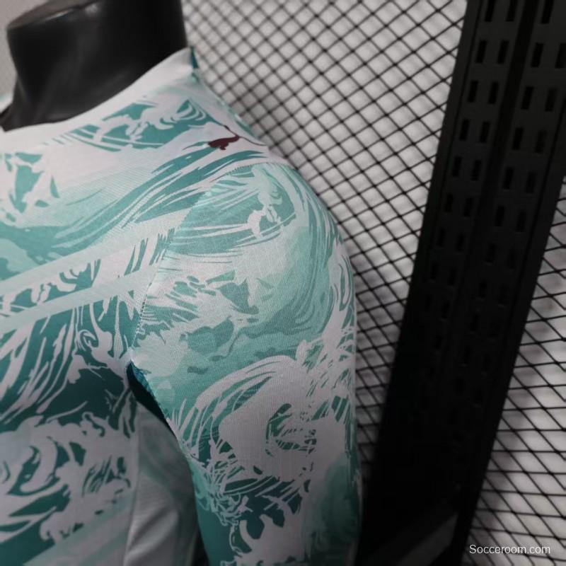 2026 Player Version  Portugal Away White  Long Sleeve Jersey