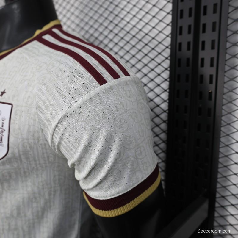 2026 Player Version  Spain Away Off-White Jersey