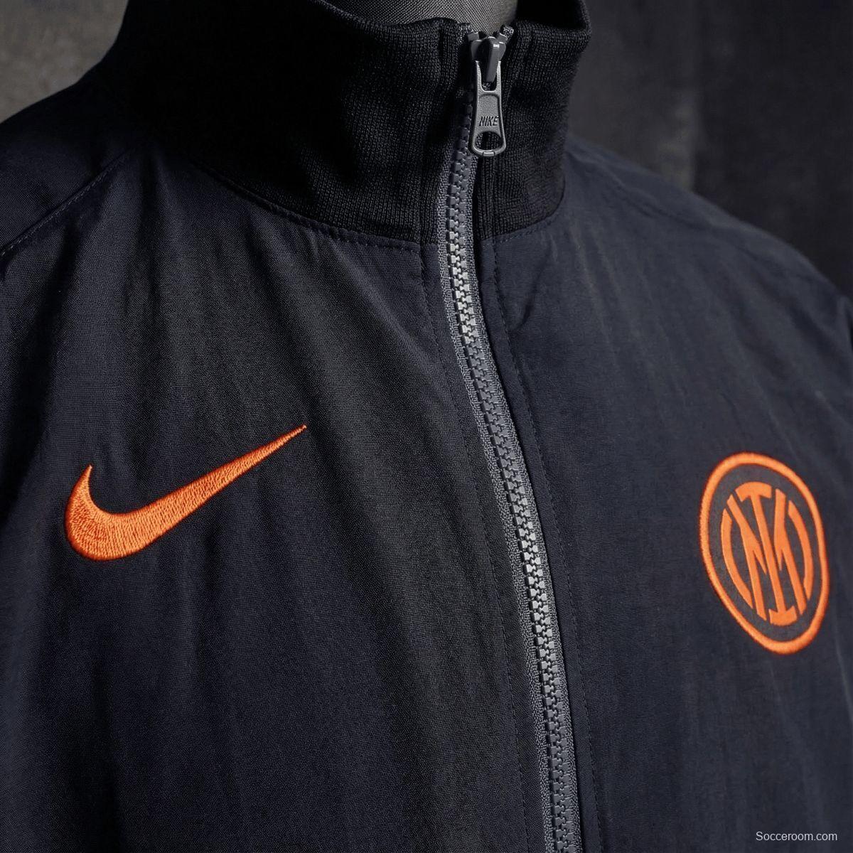 2026 Inter Milan Black Jacket Windbreaker