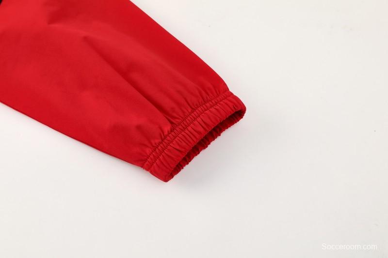 2026 Germany Hoodie Black Full Zipper Windbreaker + Long Pants