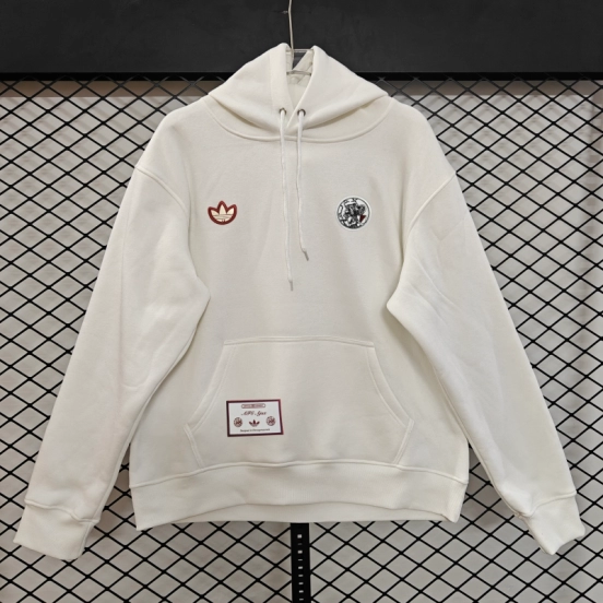 25/26 Ajax Embroidered Logo Hoodie 9 Colors