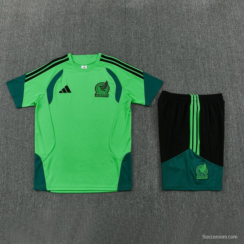26/27 Mexico Green Short Sleeve+Soccer Shorts