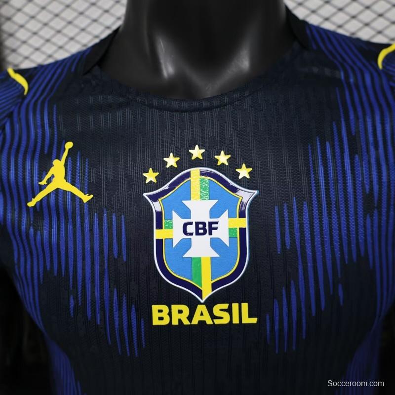 Player Version 2026 Brazil × Jordan Brand Away Navy Blue Jersey