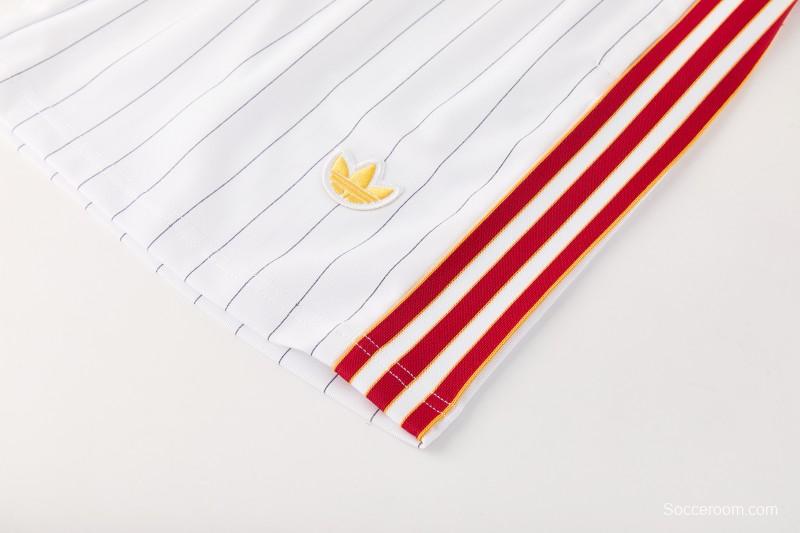 26/27 AS Roma White Short Sleeve+Soccer Shorts