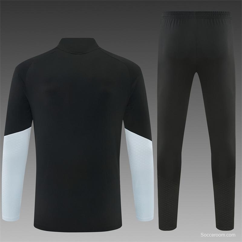 2026 Inter Miami CF Black & White Half Zipper Jacket Tracksuit + Long Pants