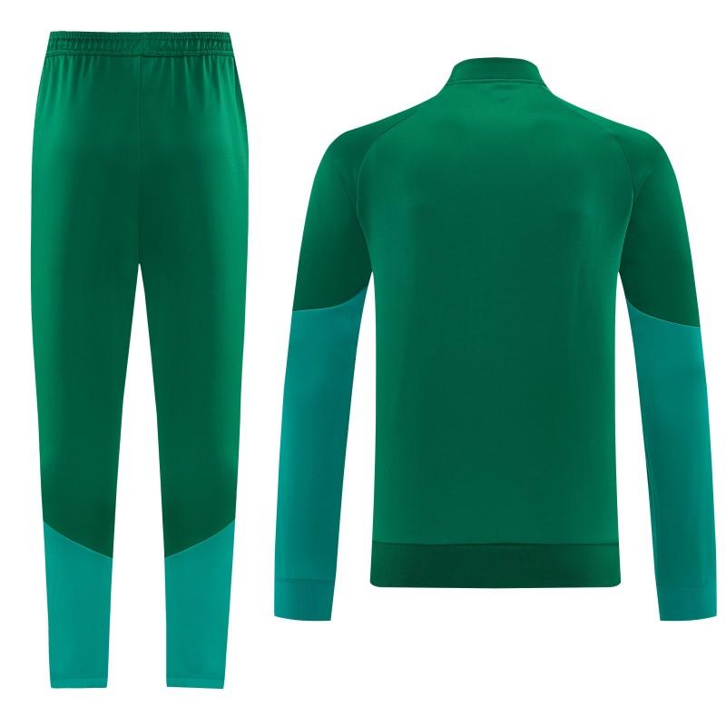 26/27 Algeria  Dark Green  Zipper Training Jacket Tracksuit + Long Pants (Adidas)