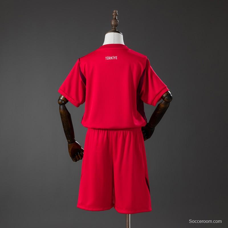 2026 Kids Turkiye Away Kit Jersey Size 16-28