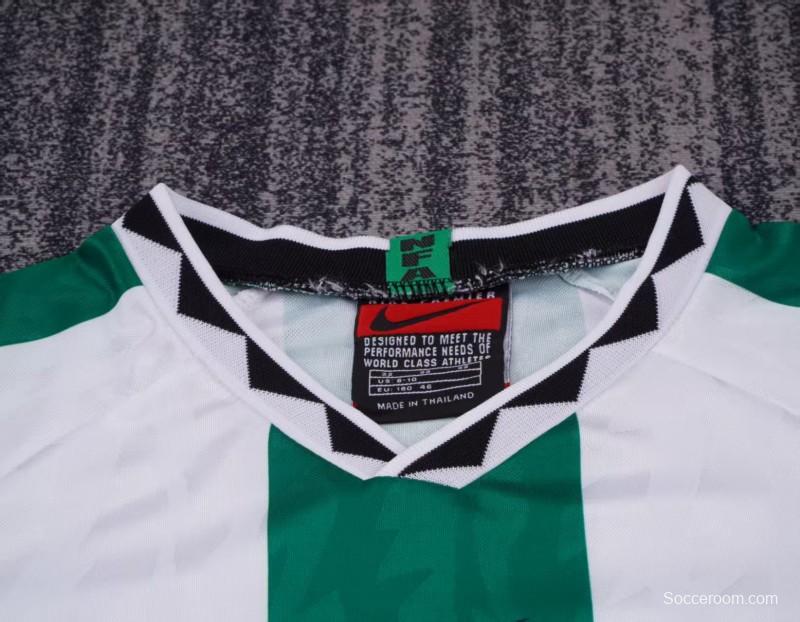 Retro 1996 Kids Nigeria Away White Jersey
