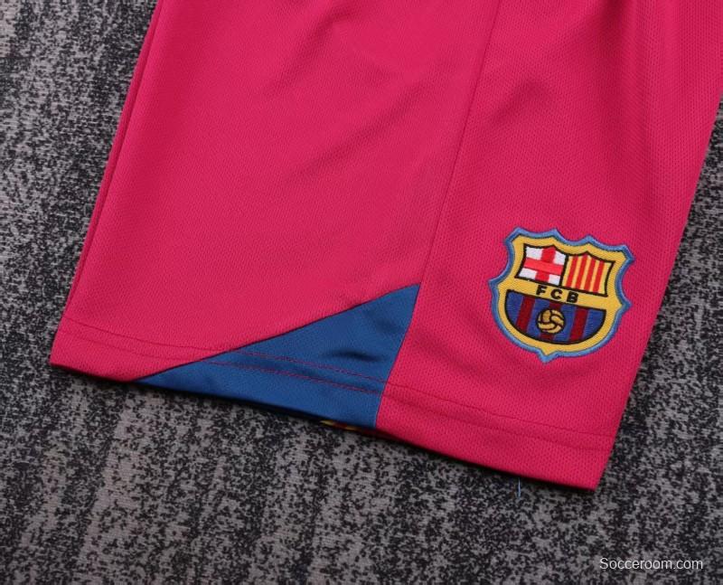 Retro Kids 05/06 Barcelona Home League Version Long Sleeve Jersey