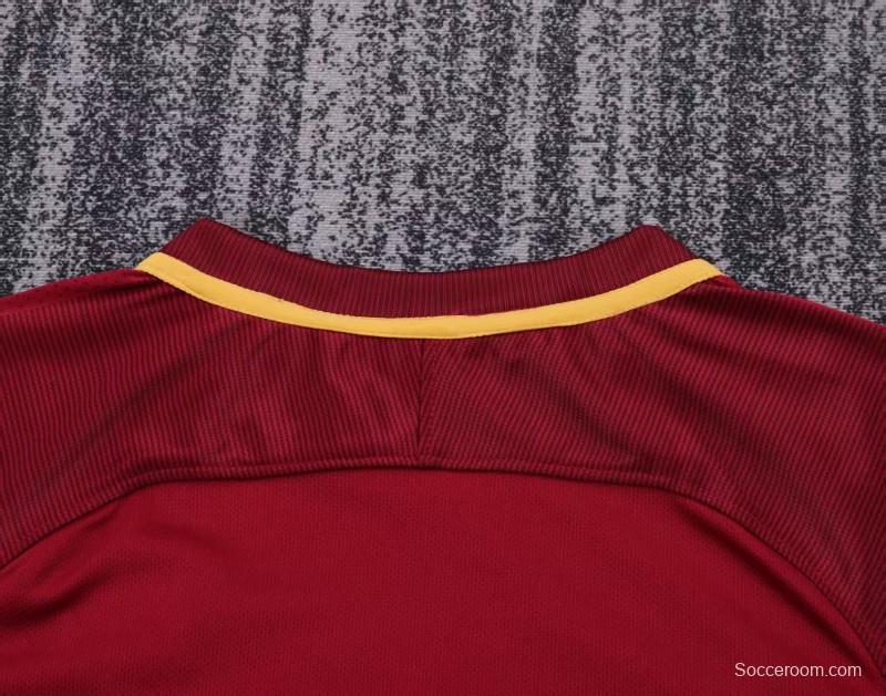 Retro 17/18 Kids AS Roma Home Jersey