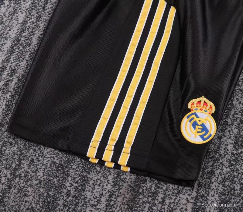 Retro Kids 99/01 Real Madrid Away Black Jersey