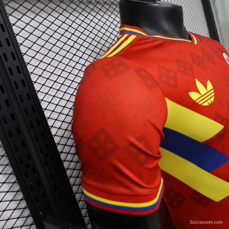 Player Version 2026 Colombia Special Edition  Away Red Jersey