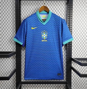 2024 Brazil Away Blue Jersey