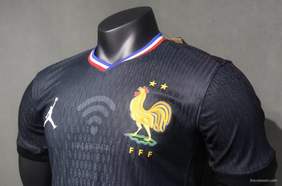 Player Version 2024 France x Balenciaga Navy Special Jersey