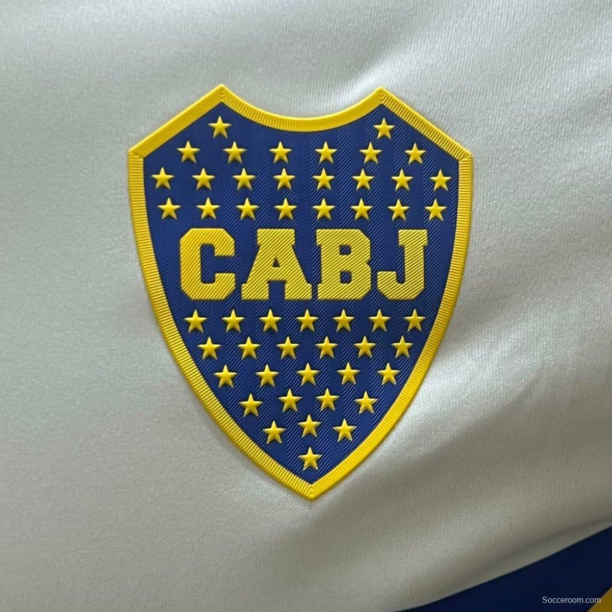 Player Version 24/25 Boca Juniors Away White Long Sleeve Jersey