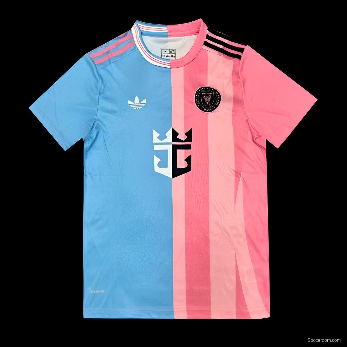 25/26 Inter Miami Blue and Pink Split Design Jersey