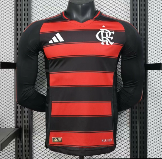 Player Version 25/26 Flamengo Home Long Sleeve Jersey