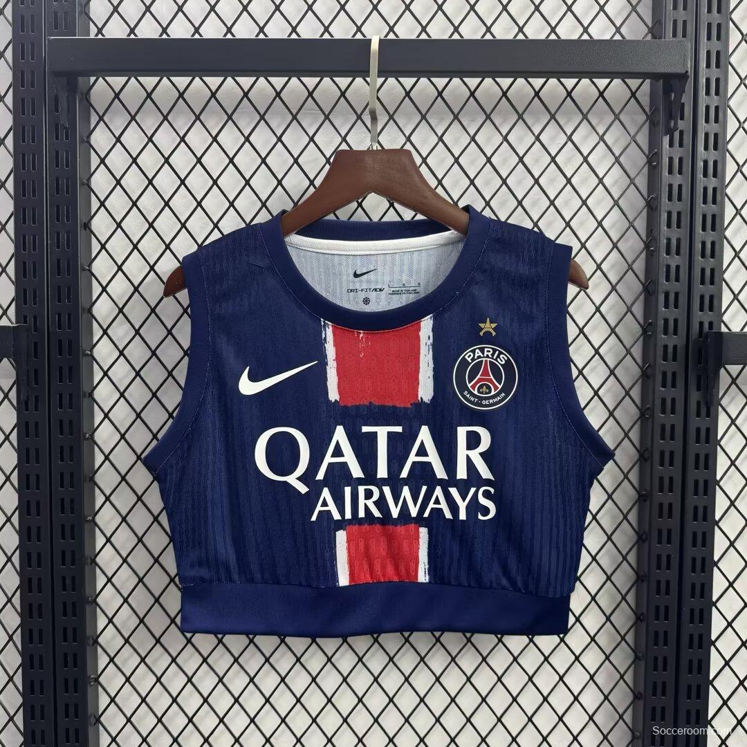1 Star Women's 25/26 Paris Saint-Germain PSG Navy Blue  Athletic Tank Top