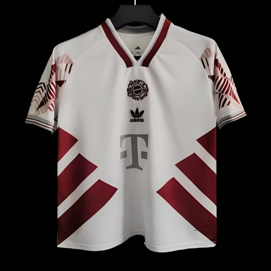 25/26 Bayern Munich White/Wine Special Jersey