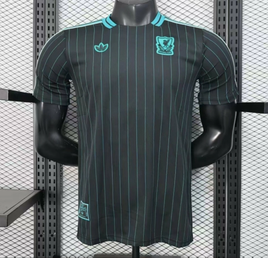 Player Version 25/26 Liverpool Black Adidas Original Casual Jersey