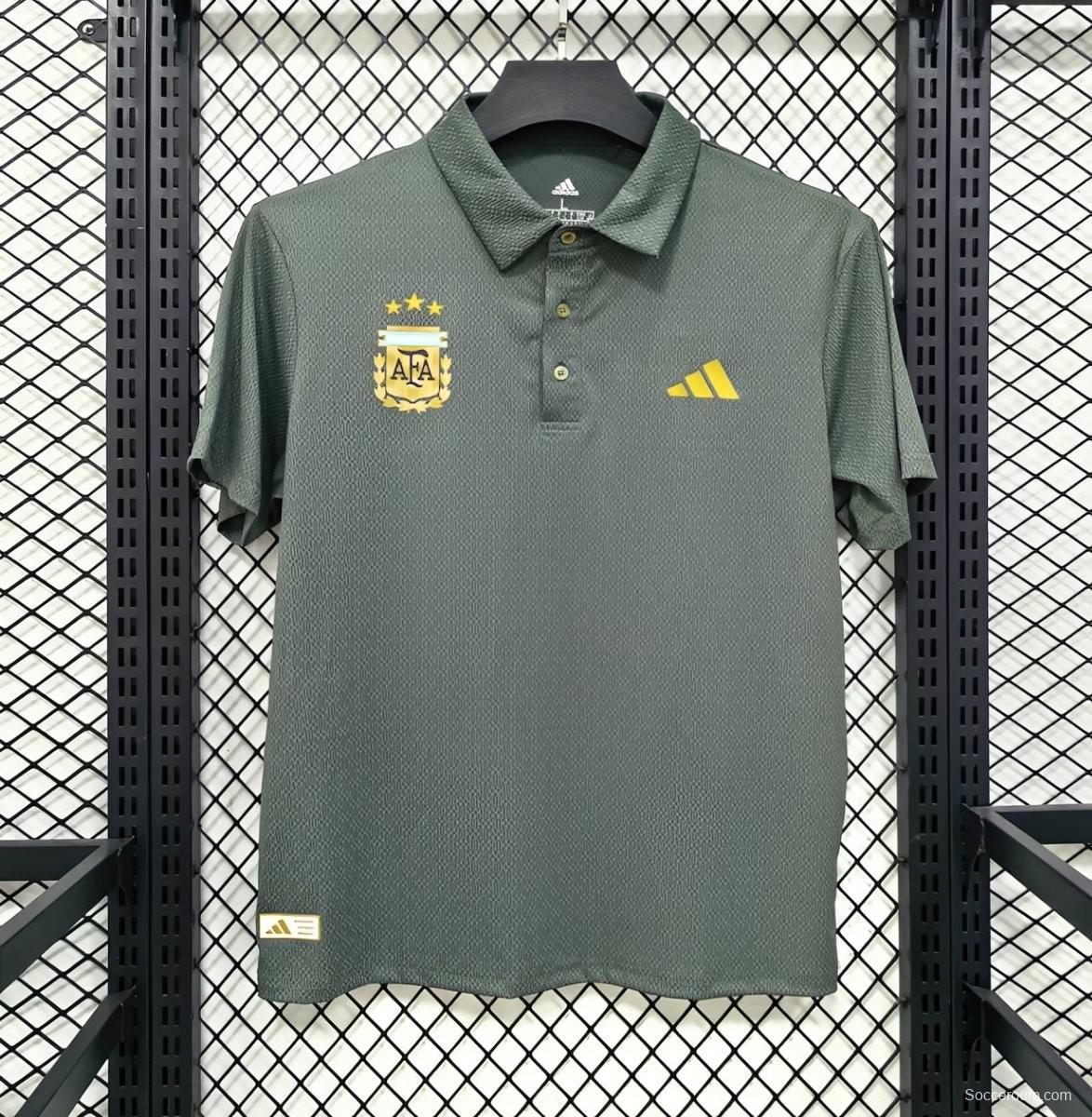 2026 Argentina Green Polo Jersey