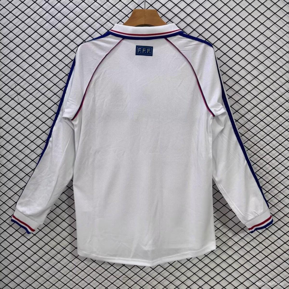 1998 Retro France Away Long Sleeve Jersey