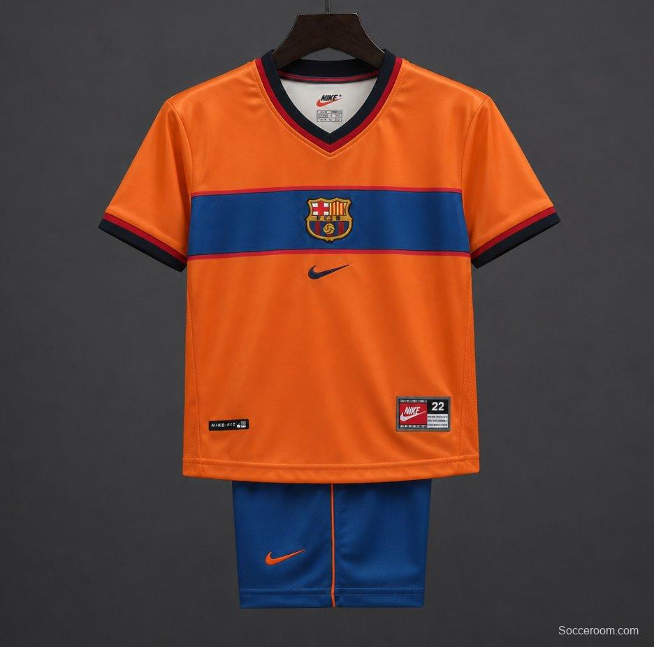 Retro Kids 98/99 Barcelona Third Jersey