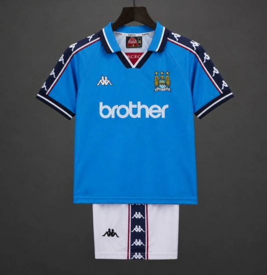 Retro 97/98 Kids Manchester City Home Jersey